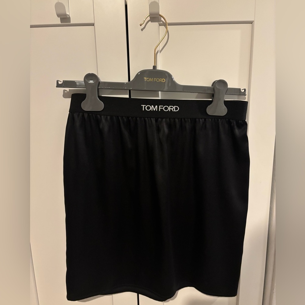 Tom Ford black mini skirt